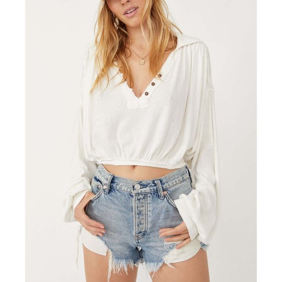 Free People Tops - 🎉LAST CHANCE🎉 NWT Free People Darren Tee / Bright White